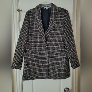Old Navy Gingham Blazer Style Coat
